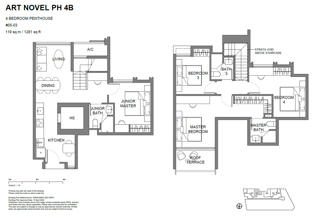 ART NOVEL PH4B floor plan
